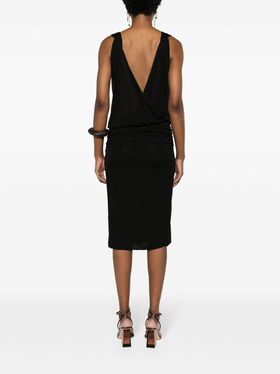 Saint Laurent V-necked mini dress