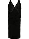 Saint Laurent V-necked mini dress