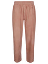 Via Masini 80 Suede leather trousers