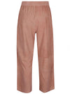 Via Masini 80 Suede leather trousers