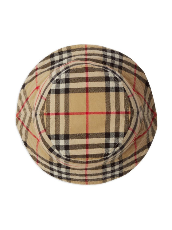 Burberry Vintage Check Cotton Bucket Hat