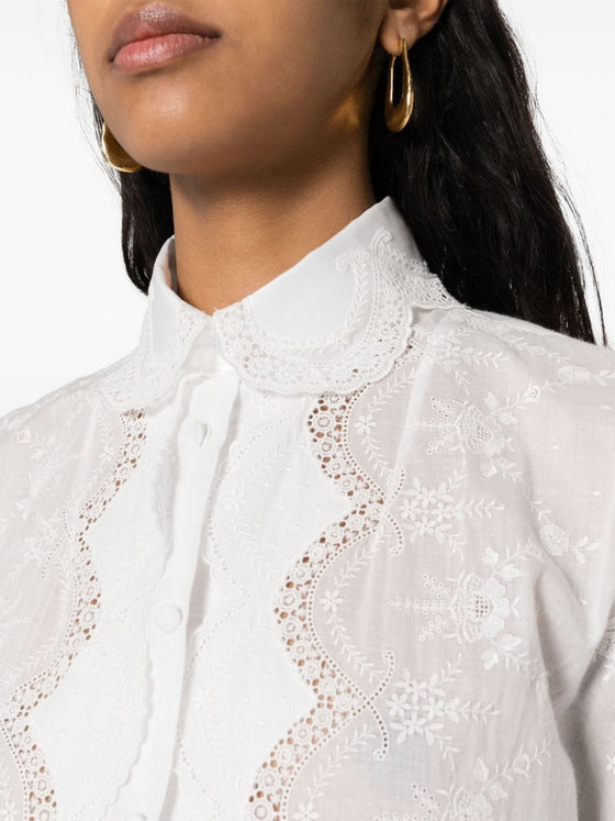 Ermanno Scervino Embroidered shirt dress