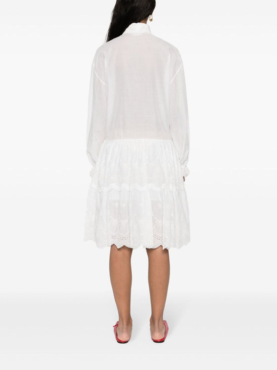 Ermanno Scervino Embroidered shirt dress