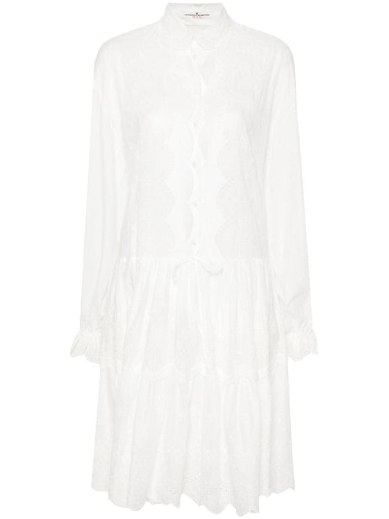 Ermanno Scervino Embroidered shirt dress