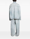 Balenciaga Denim jacket with flap pockets and drop shoulder