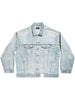 Balenciaga Denim jacket with flap pockets and drop shoulder