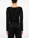 Blumarine Embroidered cropped cardigan
