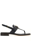 Ferragamo Gancini-buckle Leather Sandals