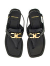 Ferragamo Gancini-buckle Leather Sandals