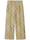Burberry check-print tailored wool trousers