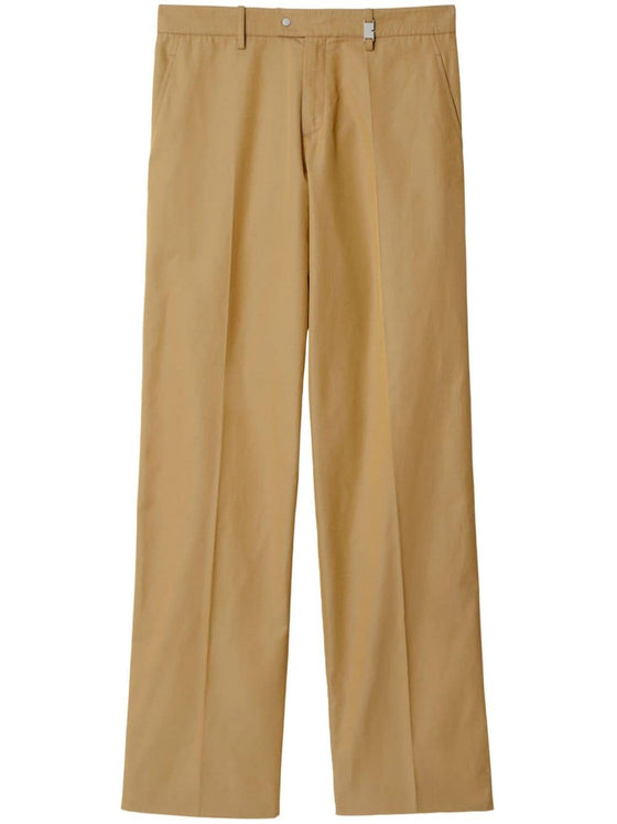 Burberry Straight-leg cotton trousers