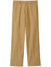 Burberry Straight-leg cotton trousers