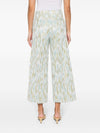 Erika Cavallini Semi-Couture Printed cropped trousers