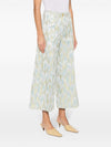 Erika Cavallini Semi-Couture Printed cropped trousers