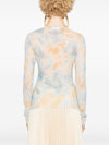 Erika Cavallini Semi-Couture Long sleeve printed t-shirt