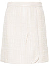 Iro Cotton blend wrapped skirt