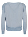 Base Cotton blend v-neck sweater