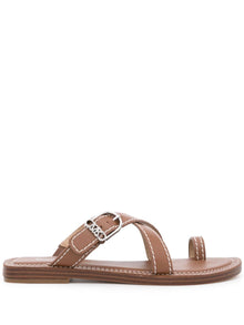  MMK Sandals Leather Brown