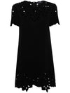 Ermanno Scervino Embroidered cotton short dress