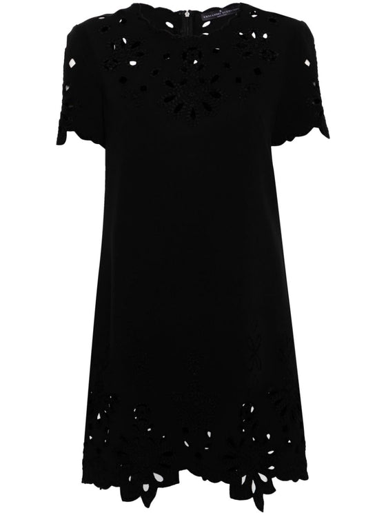 Ermanno Scervino Embroidered cotton short dress