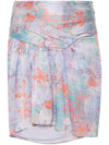 Iro Floral print silk mini skirt