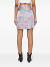 Iro Floral print silk mini skirt