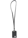 Maison Kitsuné Fox Head leather neck cardholder