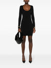 Saint Laurent Décolleté Mini Dress