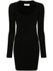 Saint Laurent Décolleté Mini Dress