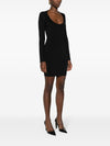 Saint Laurent Décolleté Mini Dress