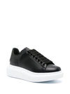 Alexander McQueen Black Leather Sneakers