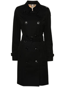  Burberry gabardine-weave trench coat
