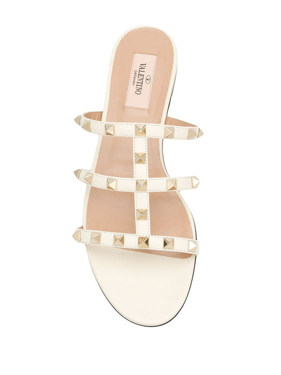 Valentino Garavani Rockstud Flat Slide Sandal