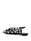 The Attico ''Grid'' Black Ballerina
