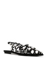 The Attico ''Grid'' Black Ballerina