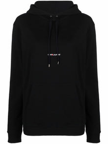  Saint Laurent Logo Print Hoodie