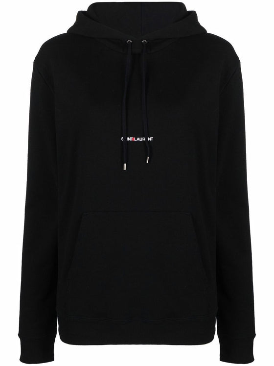 Saint Laurent Logo Print Hoodie