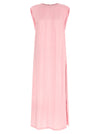 Nude Round-neck Dress