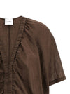 Nude Cropped Blouse