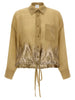 Nude Linen Blend Shirt