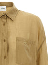 Nude Linen Blend Shirt