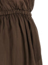 Nude Linen Blend Dress