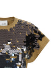 Nude Sequin T-shirt