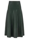 Nude Eco-leather Skirt