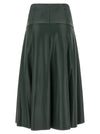 Nude Eco-leather Skirt