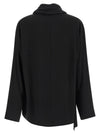 Nude Draped Panel Blouse