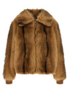Nude Eco-fur Long Hair