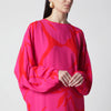 Dries Van Noten Dress with Fuchsia Print in Viscose