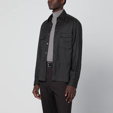  XACUS Grey wool shirt