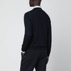 ZEGNA Navy blue crew-neck wool sweater